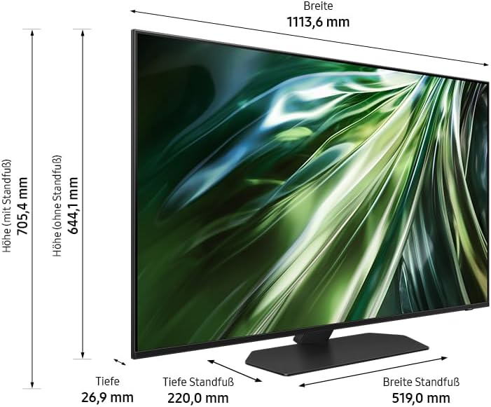 Samsung Neo QLED 4K QN90D 50 Zoll AI TV: Neural Quantum, Mini LED, Dolby Atmos