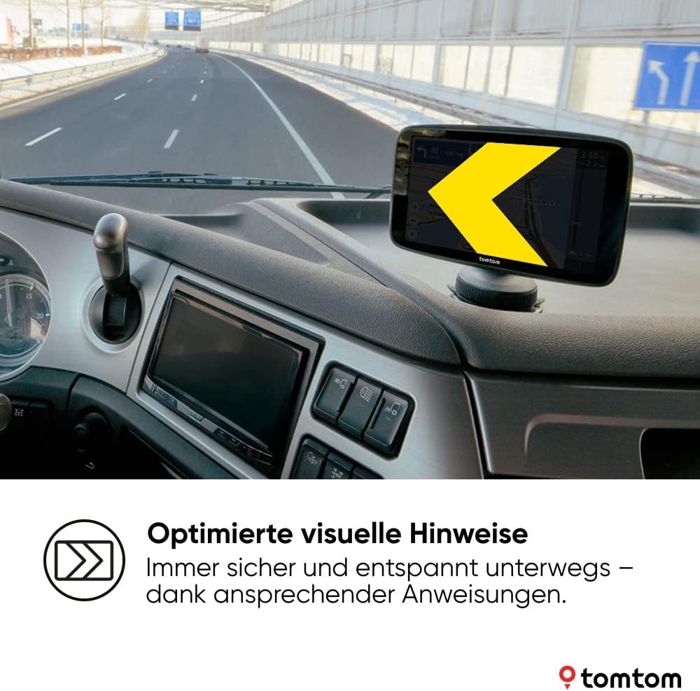 TomTom GO Expert Plus 7-Zoll LKW Navi: Präzise Routen, Echtzeit-Traffic, Weltkarten