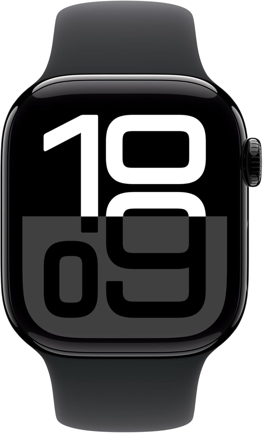 Apple Watch Series 10 GPS Smartwatch 42mm Alugehäuse Diamantschwarz Sportarmband M/L