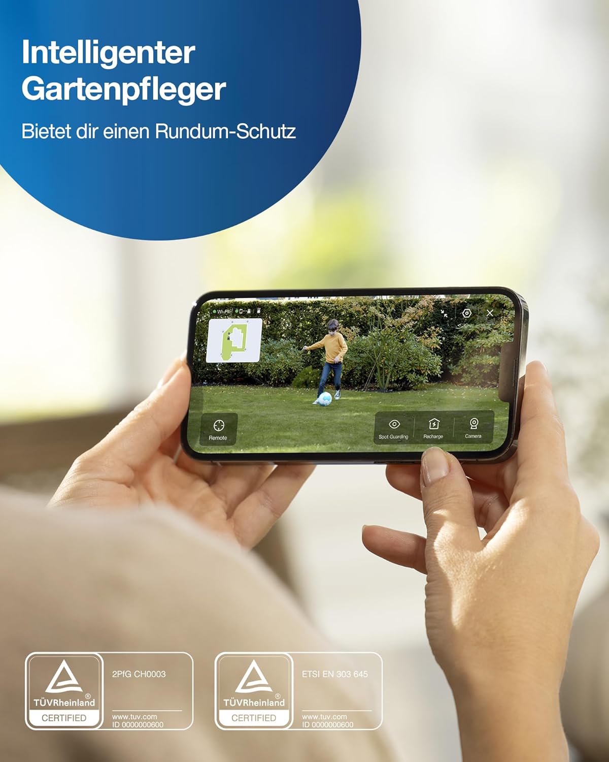 ECOVACS GOAT G1-800 Mähroboter 800 m², ohne Kabel, GPS & Hindernisvermeidung