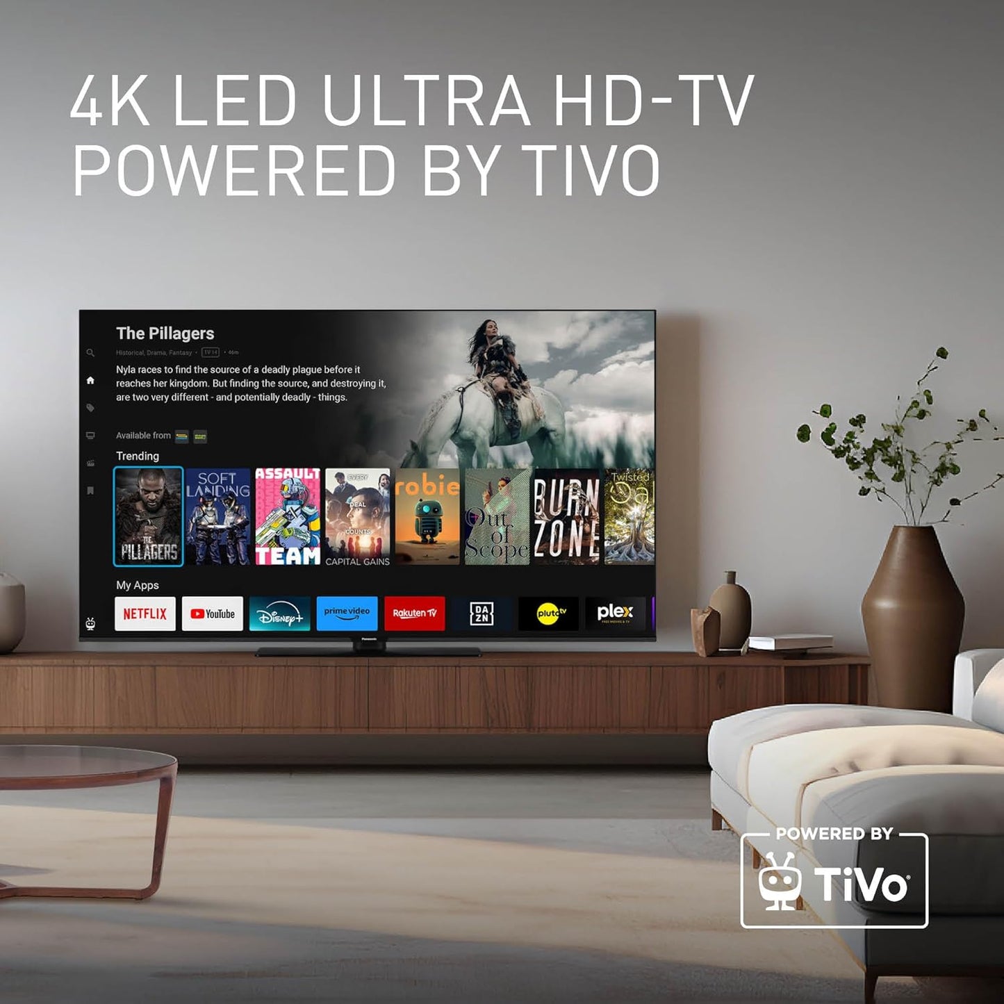 Panasonic W60 43 Zoll 4K UHD LED Smart TV 2024 TiVo Dolby Vision Atmos Game Mode Plus