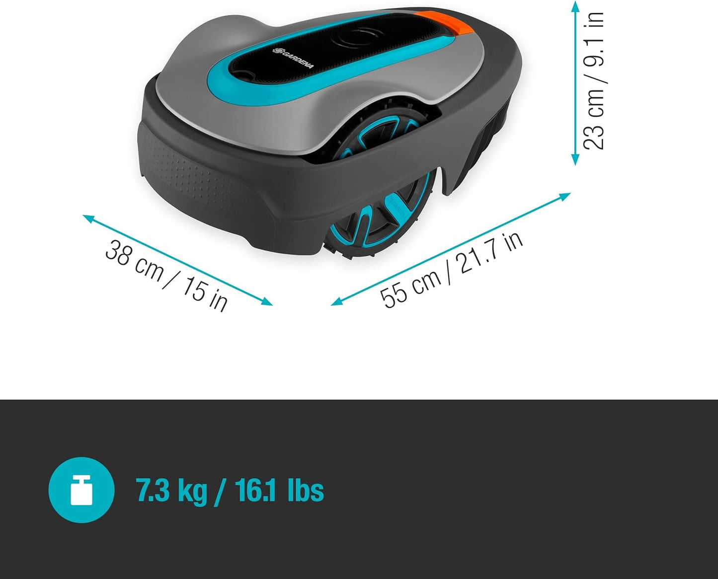 Gardena Sileno City Mähroboter bis 600 m², Mehrfarbig