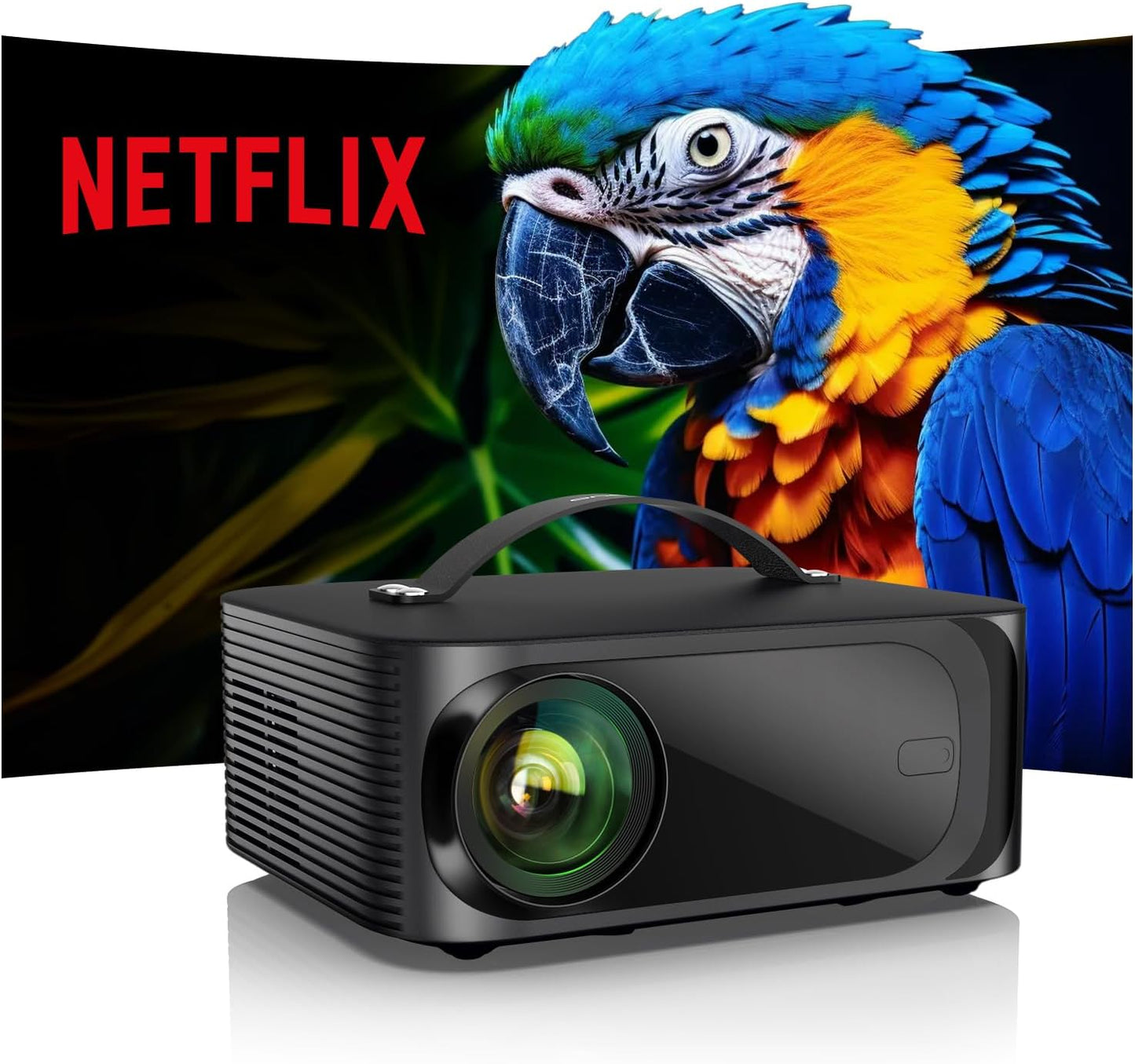ONOAYO Smart 4K Mini Beamer: 1000 ANSI, Dolby Audio, WiFi6, Netflix