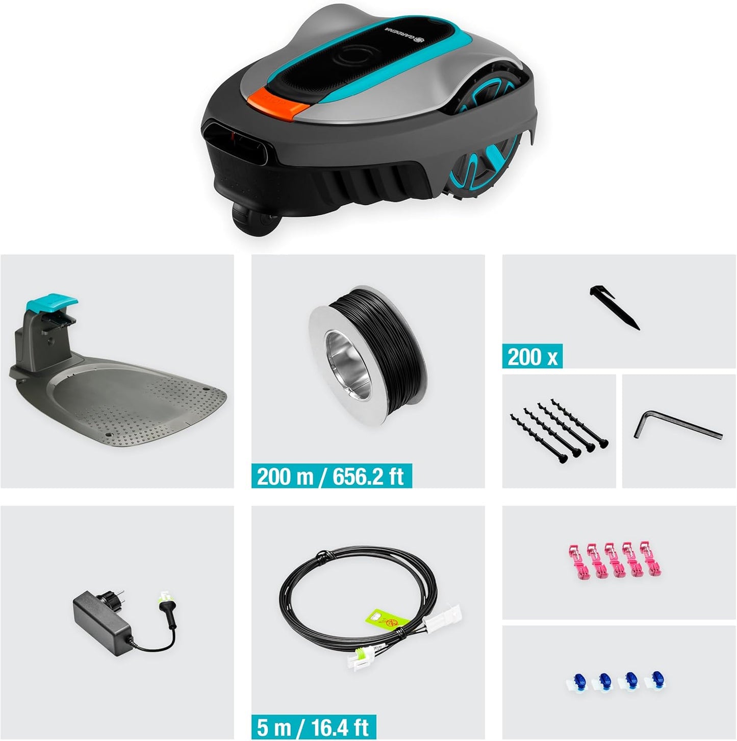 Gardena Sileno City Mähroboter bis 600 m², Mehrfarbig