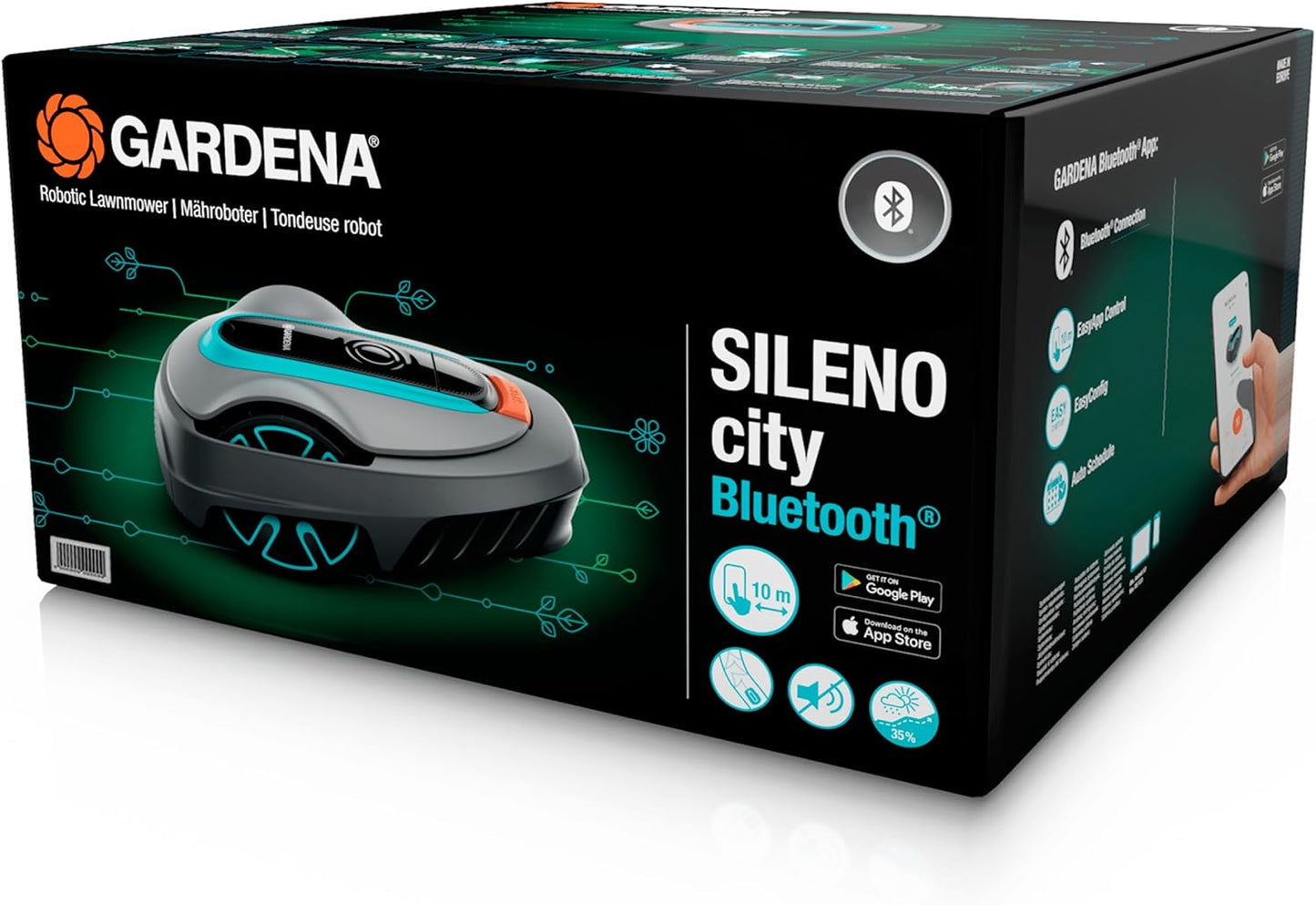 Gardena Sileno City Mähroboter bis 600 m², Mehrfarbig