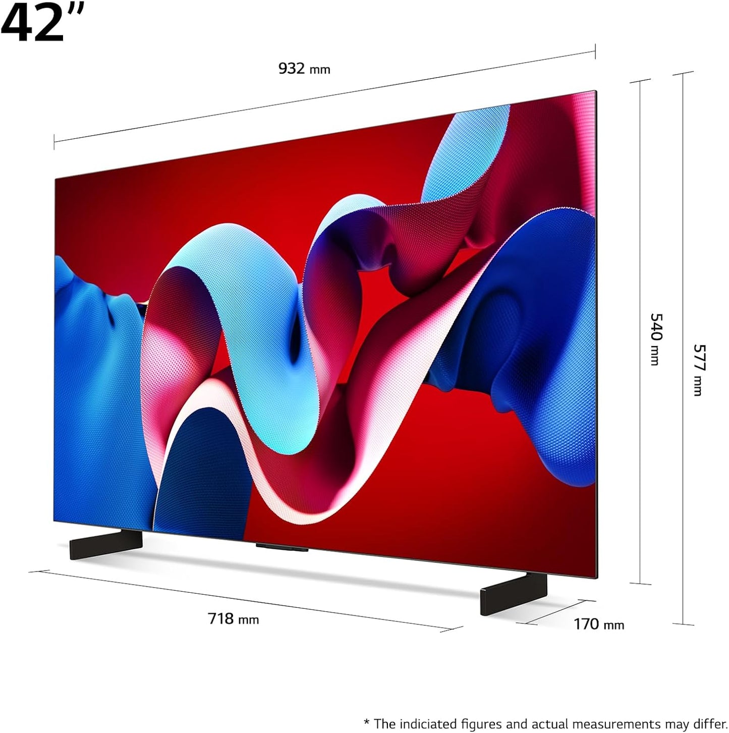 LG OLED evo C4 42 Zoll 4K Smart TV α9 Gen7 AI webOS 24
