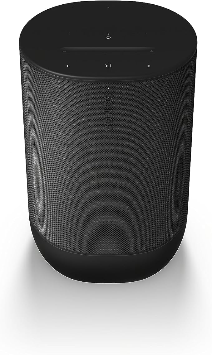 Sonos Move 2: Tragbarer WLAN Bluetooth Speaker, Alexa, 24h Akku