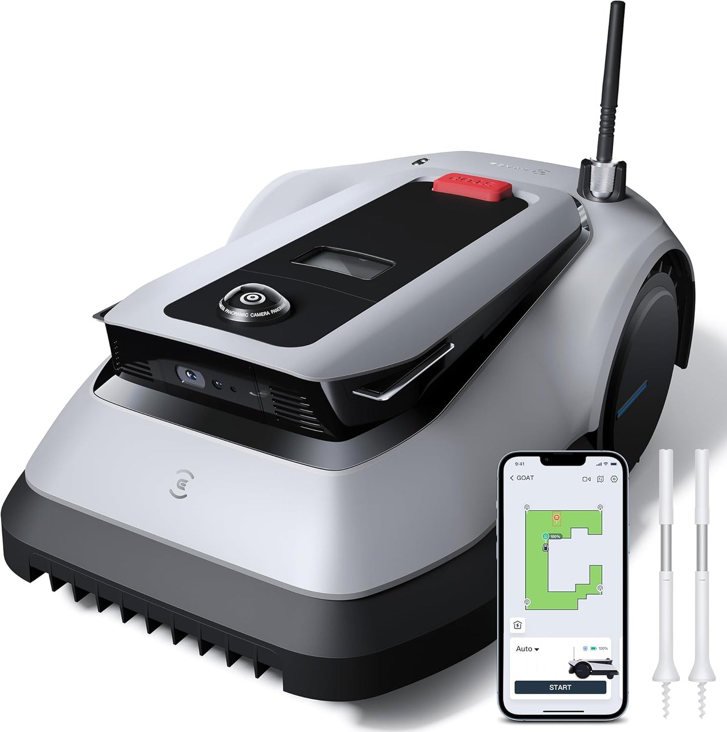 ECOVACS GOAT G1-800 Mähroboter 800 m², ohne Kabel, GPS & Hindernisvermeidung