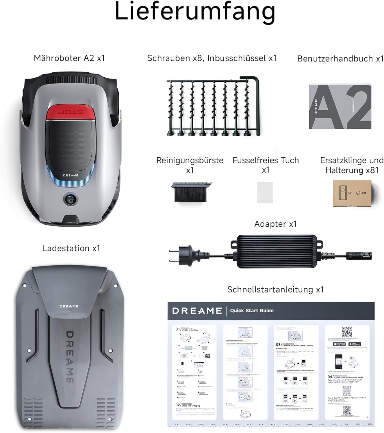 DREAME A2 Mähroboter 3000 m², Dual-Fusion & OmniSense