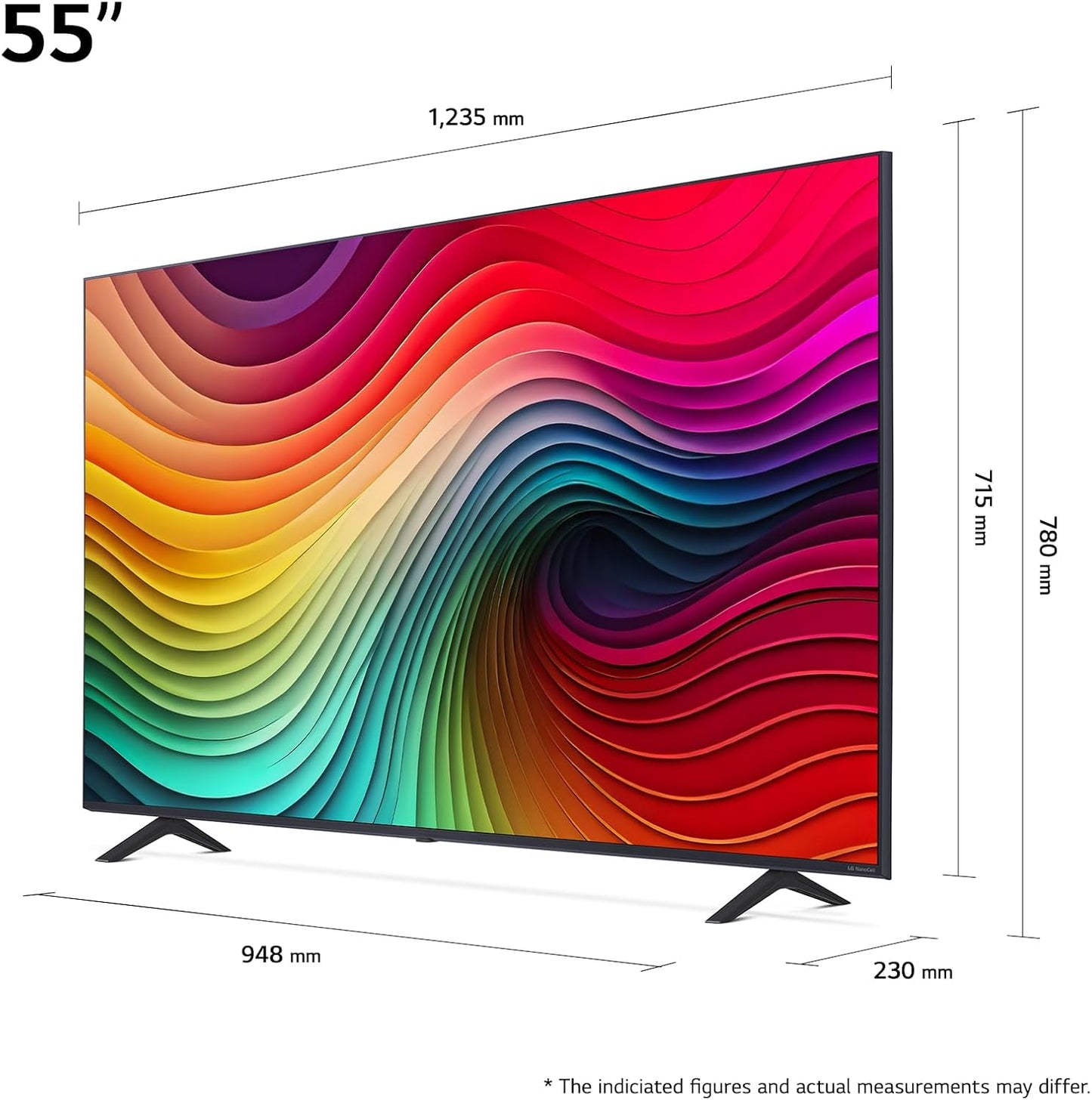 LG 55 Zoll NanoCell 4K Smart TV 2024: α5 Gen7 AI, webOS 24