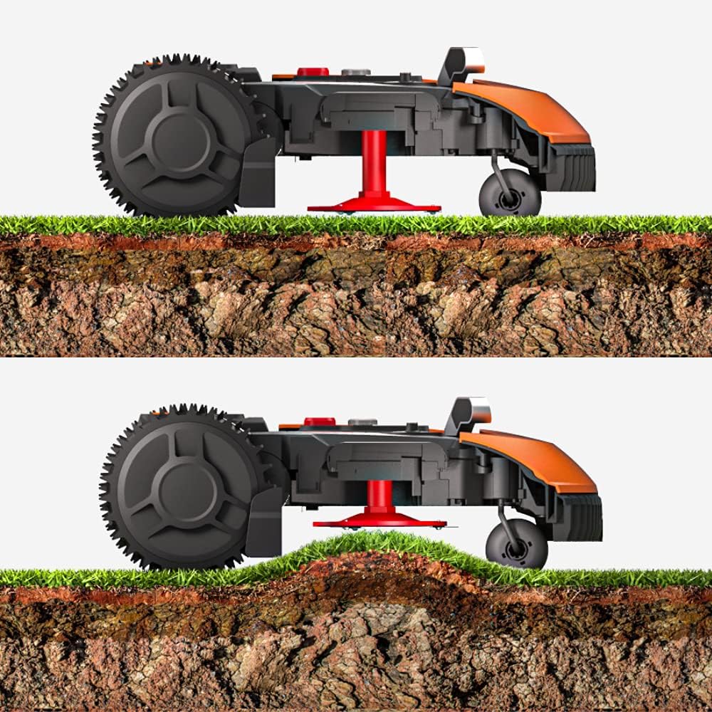 WORX WR167E Mähroboter 700 m² mit Kabel, App & AIA-Navigation