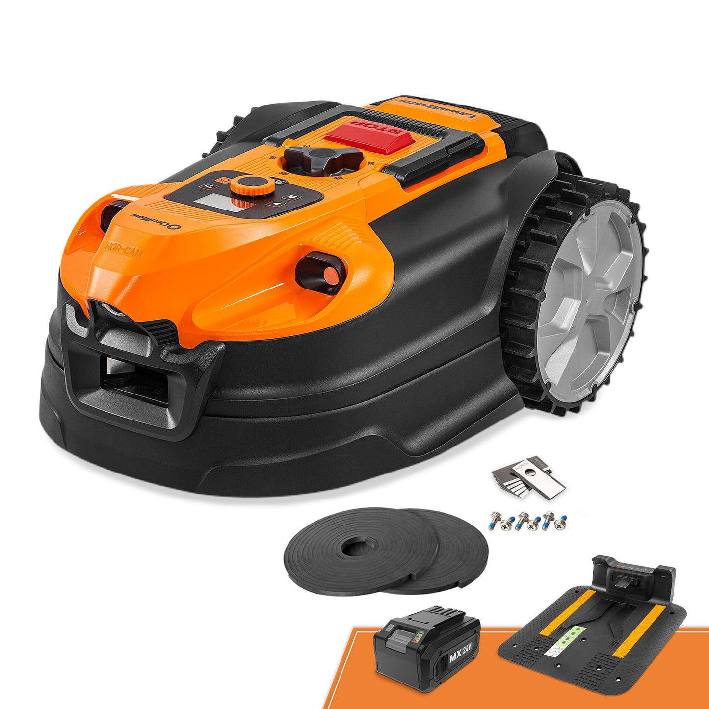 LawnMaster VBRM18AMID4R Mähroboter 800 m², ohne Kabel, WiFi & App