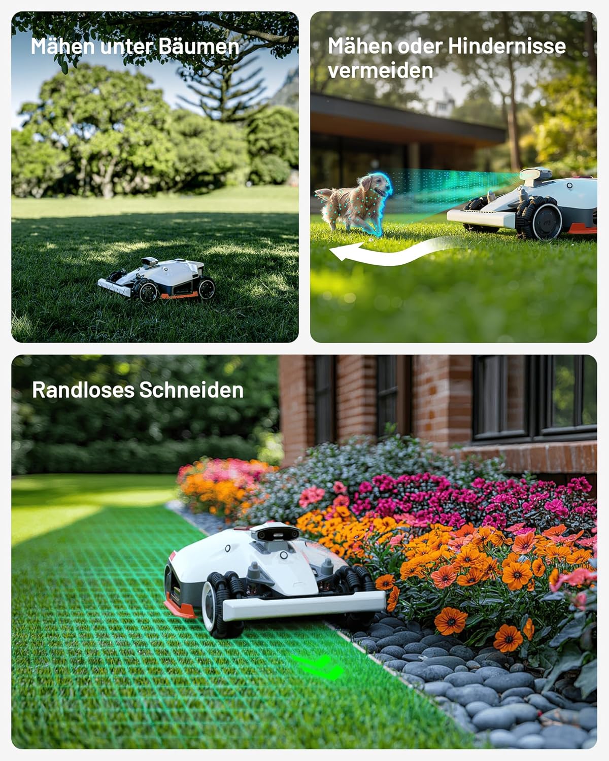 MAMMOTION LUBA 2 AWD 5000X Mähroboter 5000 m², NetRTK+Vision, ohne Kabel, 80 % Steigung