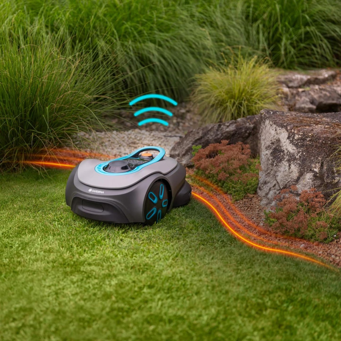 Gardena SILENO Free 1100 m² kabelloser Mähroboter, App & LONA