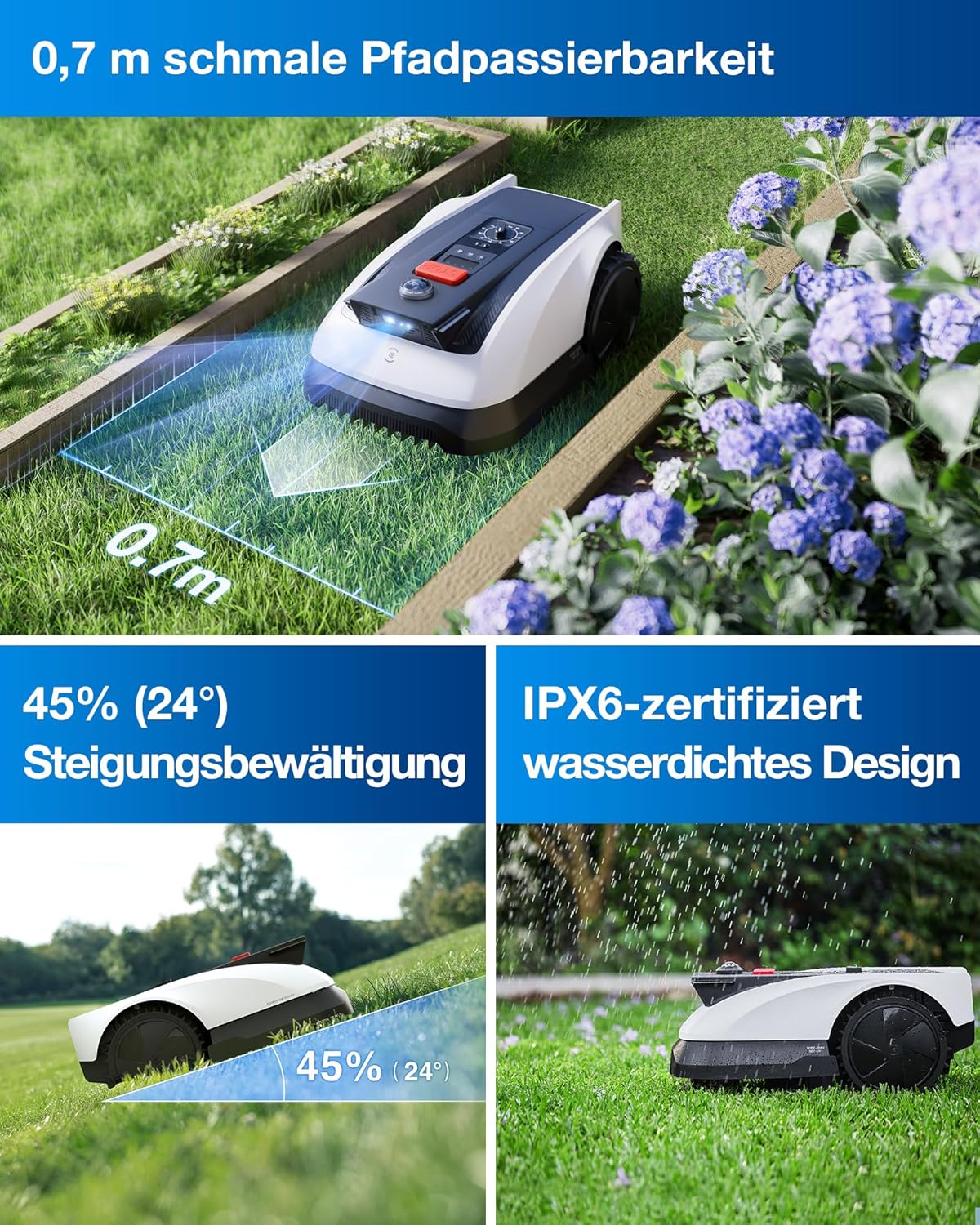 ECOVACS Goat O500 Mähroboter 500 m², LiDAR & ohne Kabel