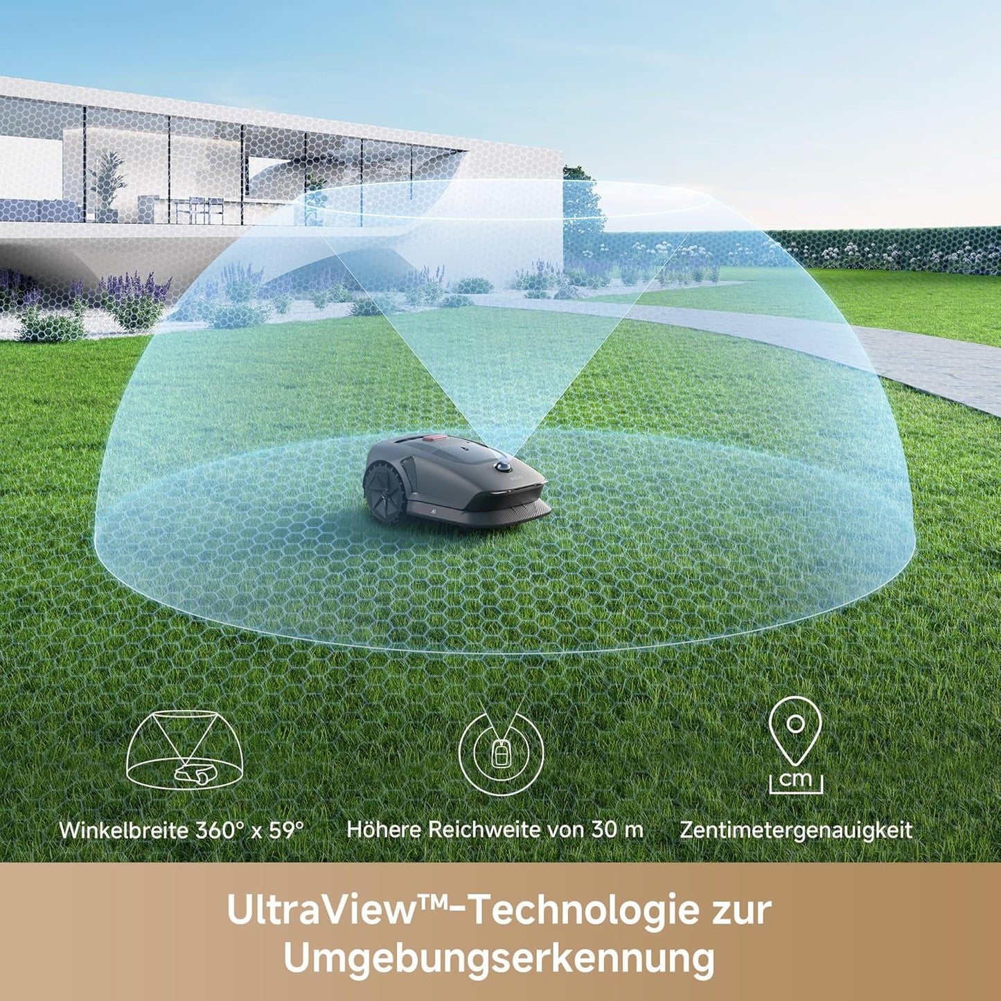 MOVA 600 Mähroboter 600 m², 3D-LiDAR & App-Steuerung
