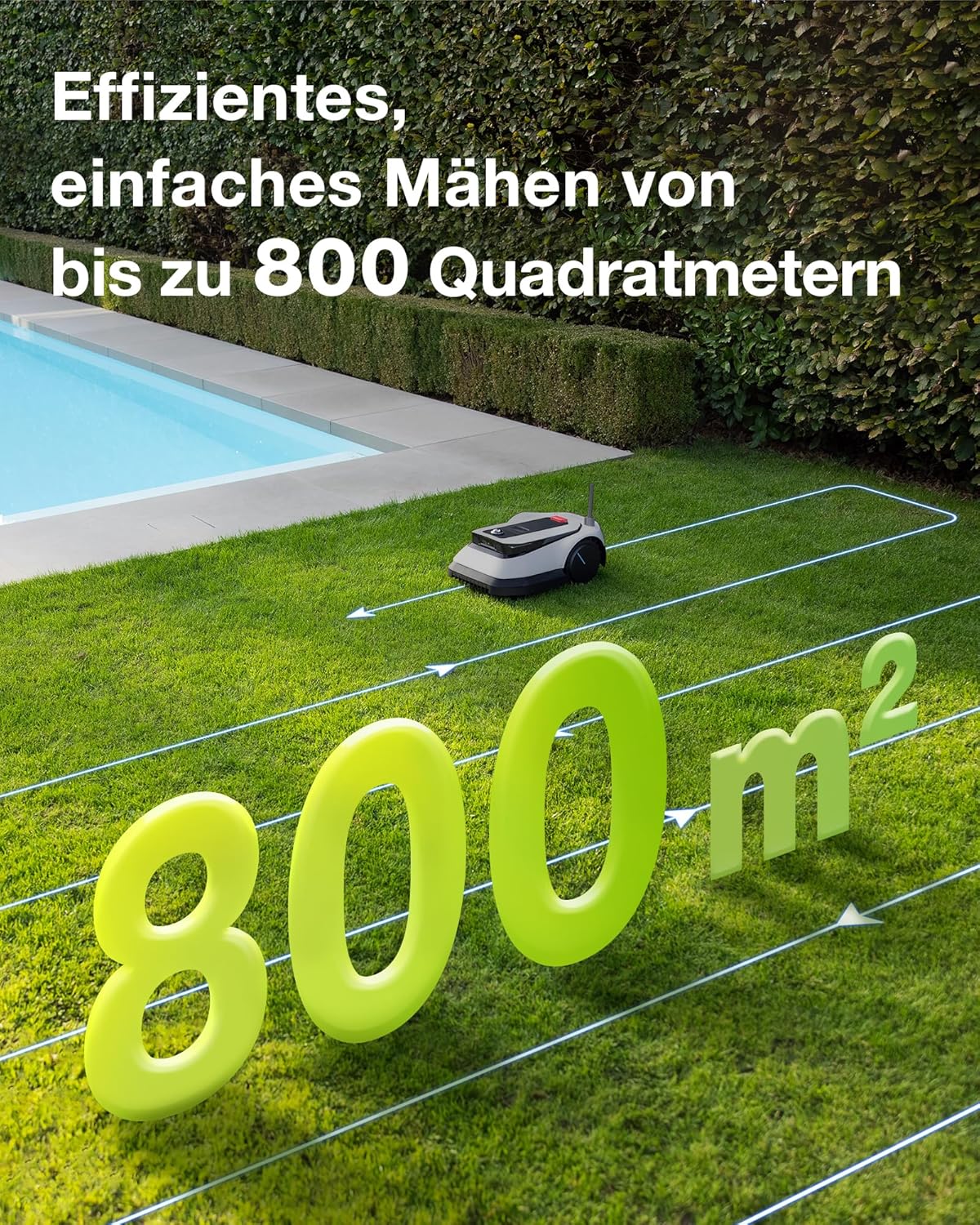 ECOVACS GOAT G1-800 Mähroboter 800 m², ohne Kabel, GPS & Hindernisvermeidung