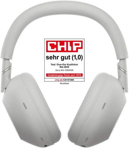 Sony WH-1000XM6 Over-Ear Noise Cancelling Kopfhörer: Hi-Res Sound, Komfort, faltbar, 30h Akku