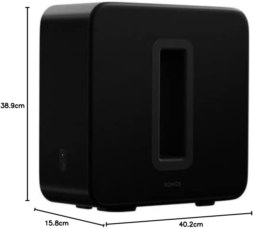 Sonos Sub Gen 3: Kraftvoller WLAN Subwoofer für tiefe, dynamische Bässe
