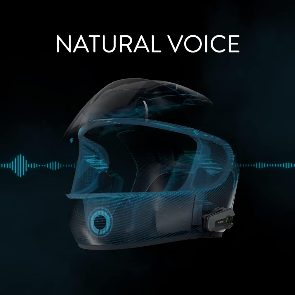 Cardo PACKTALK Edge Motorrad Bluetooth Kommunikationssystem JBL Sound Einzelpackung