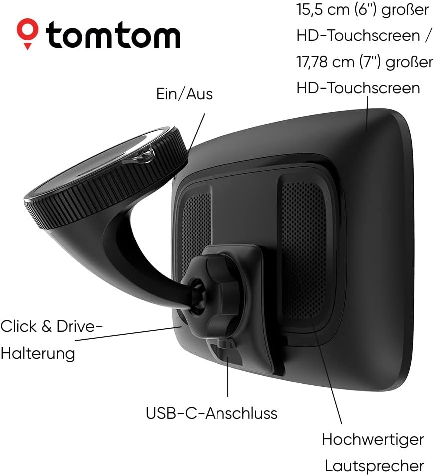 TomTom GO Expert Plus 7-Zoll LKW Navi: Präzise Routen, Echtzeit-Traffic, Weltkarten