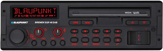 Blaupunkt Bremen SQR 46 DAB Retro Autoradio: Bluetooth, DAB+, USB, Aux-In, 4x50W, Kurze Einbautiefe