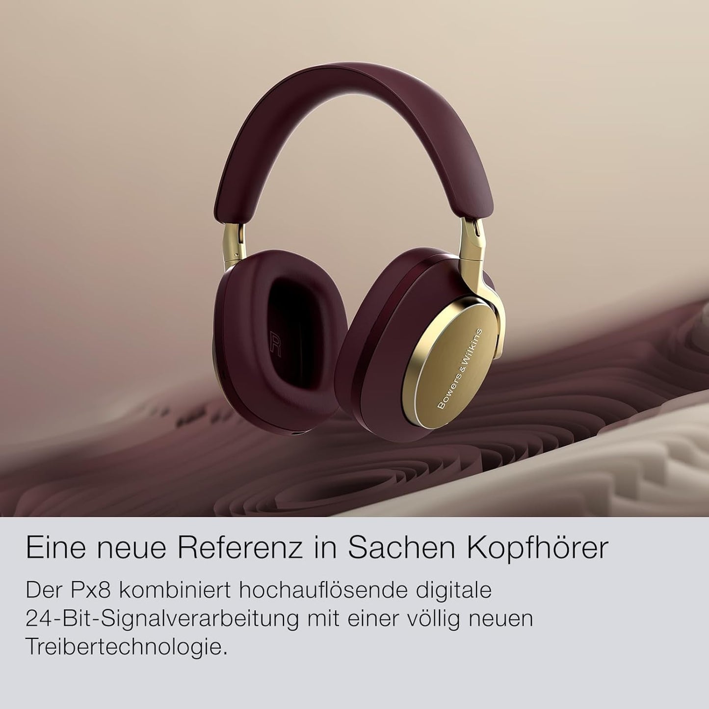 Bowers & Wilkins Px8 Premium Over-Ear Kopfhörer: High-Res Audio, ANC, 30h Akku, Schwarz