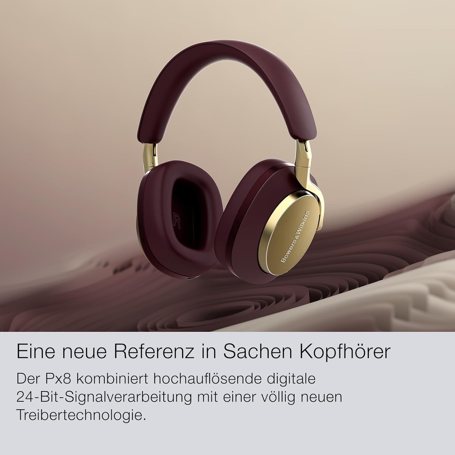 Bowers & Wilkins Px8 Premium Over-Ear Kopfhörer: High-Res Audio, ANC, 30h Akku, Schwarz