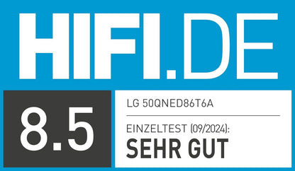 LG 50QNED86T6A QNED 4K Smart TV α8 AI webOS 24 Gamer HDR10