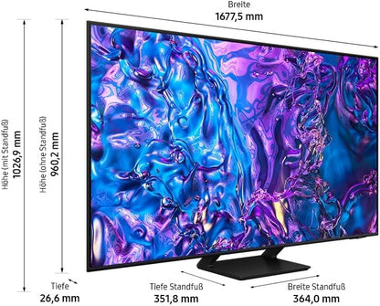 Samsung QLED 4K Q70D 75 Zoll Smart TV: AI Quantum Prozessor, 120Hz, Tizen OS