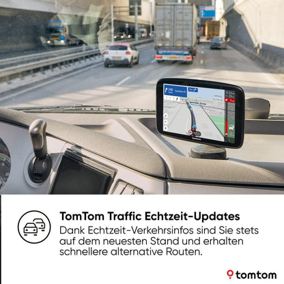 TomTom GO Expert Plus 7-Zoll LKW Navi: Präzise Routen, Echtzeit-Traffic, Weltkarten
