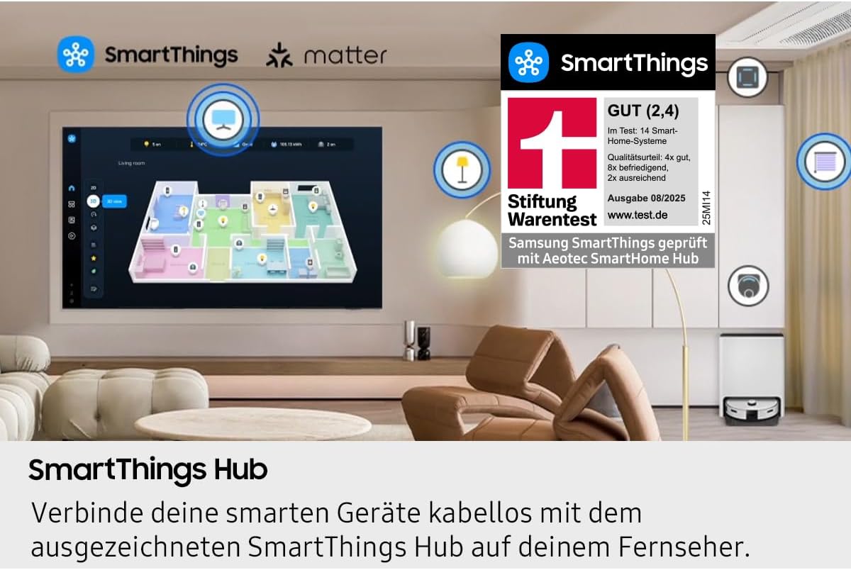 Samsung Neo QLED 4K QN90D 50 Zoll AI TV: Neural Quantum, Mini LED, Dolby Atmos