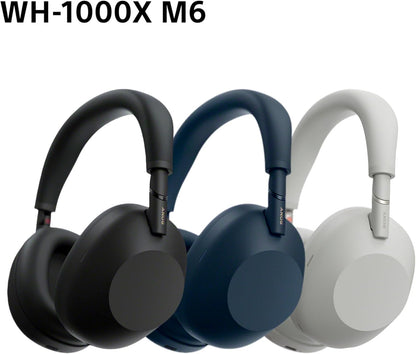 Sony WH-1000XM6 Flagship Noise Cancelling Over-Ear Kopfhörer – Hi-Res Sound, Komfort, faltbar, 30h Akku