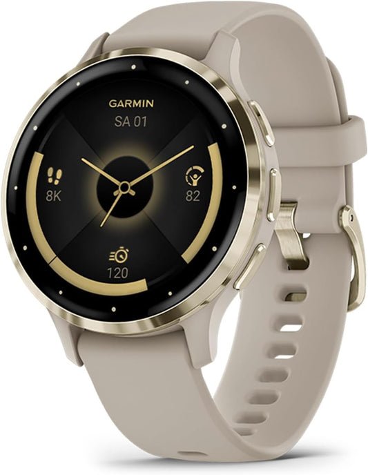 Garmin Venu 3S 41mm GPS Fitness-Smartwatch AMOLED, lange Akkulaufzeit & Bluetooth Telefonie