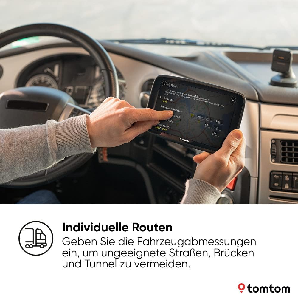 TomTom GO Expert Plus 7-Zoll LKW Navi: Präzise Routen, Echtzeit-Traffic, Weltkarten