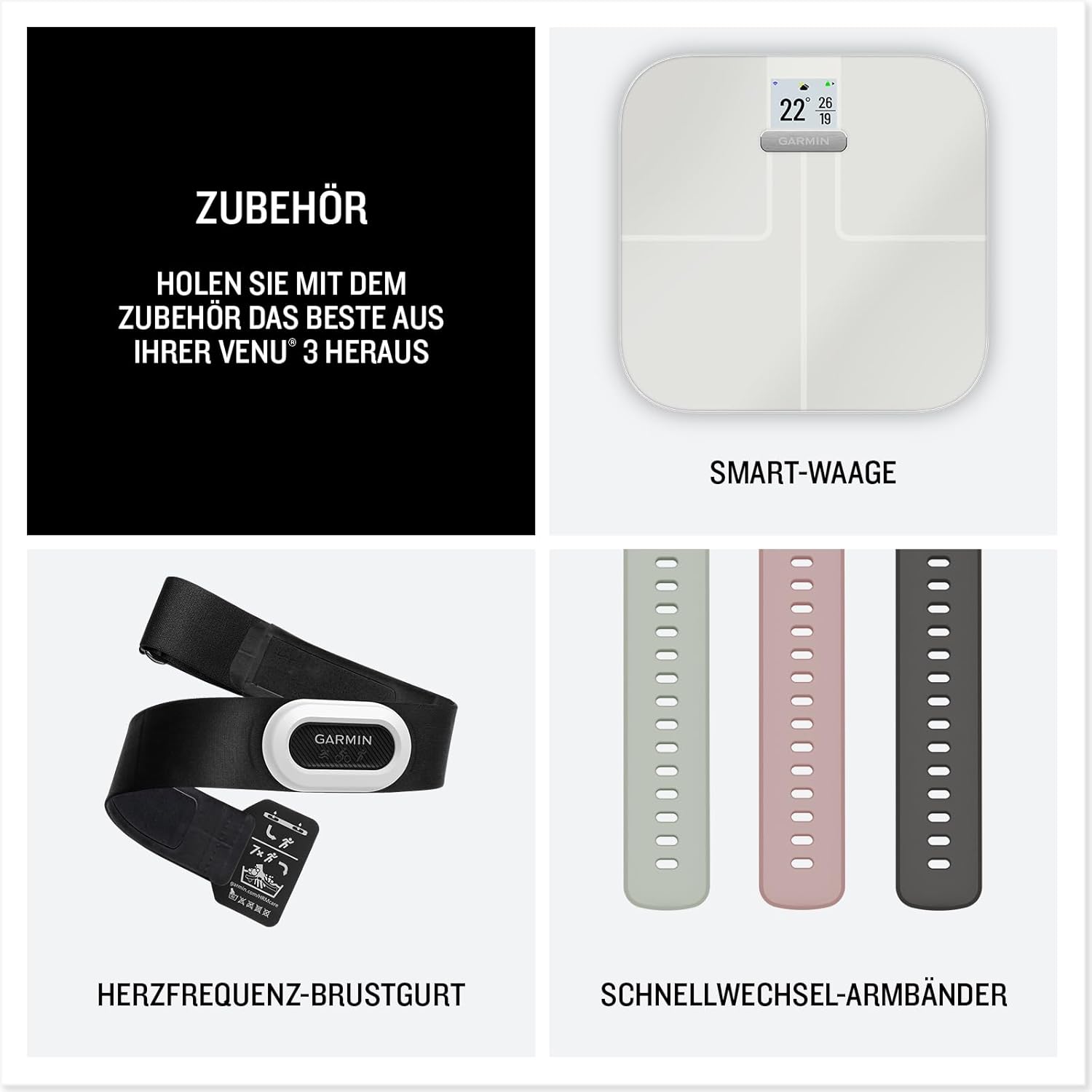 Garmin Venu 3S 41mm GPS Fitness-Smartwatch AMOLED, lange Akkulaufzeit & Bluetooth Telefonie