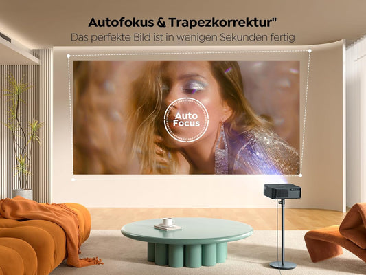 YABER K2s 4K Android TV Beamer: JBL Sound, Autofokus, WiFi 6 für ultimatives Heimkino