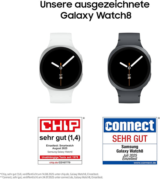 Samsung Galaxy Watch8 Smartwatch mit AI, 44mm, Bluetooth, Fitness, Wellness, Schlaf-Coaching