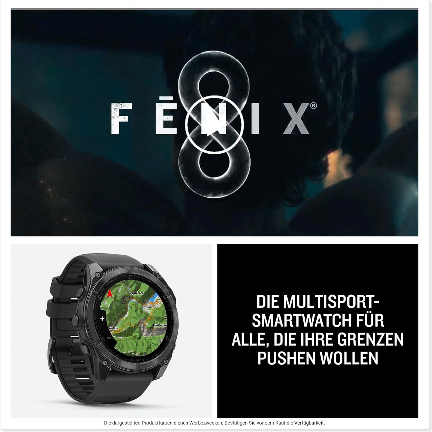Garmin fēnix 8 51mm: Premium GPS Multisport Smartwatch mit AMOLED Display, Herzfrequenz, Topo-Karten