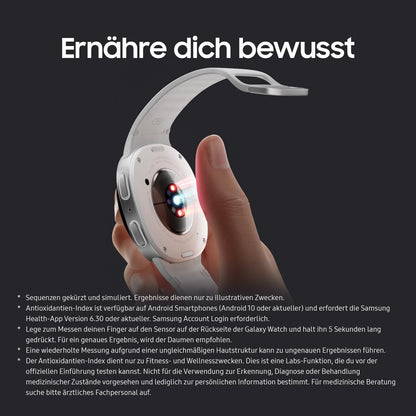 Samsung Galaxy Watch8 Smartwatch mit AI, 44mm, Bluetooth, Fitness, Wellness, Schlaf-Coaching