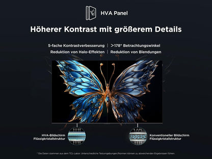 TCL 65 Zoll QLED 4K Smart Google TV, 144Hz Gaming, Onkyo Sound