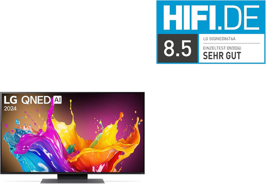 LG 50QNED86T6A QNED 4K Smart TV α8 AI webOS 24 Gamer HDR10