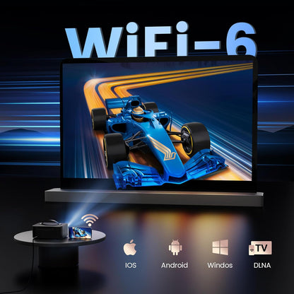 ONOAYO Smart 4K Mini Beamer: 1000 ANSI, Dolby Audio, WiFi6, Netflix