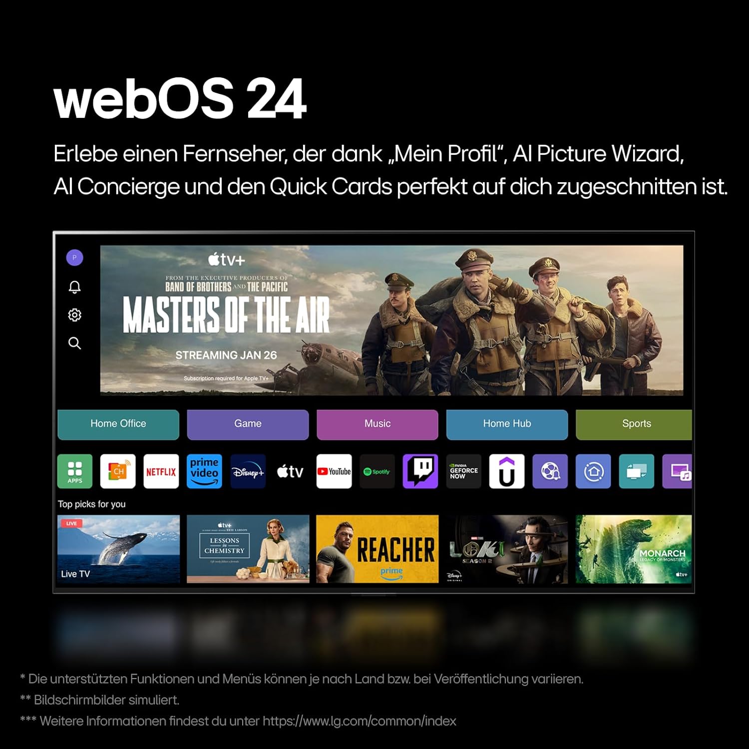 LG OLED evo C4 42 Zoll 4K Smart TV α9 Gen7 AI webOS 24