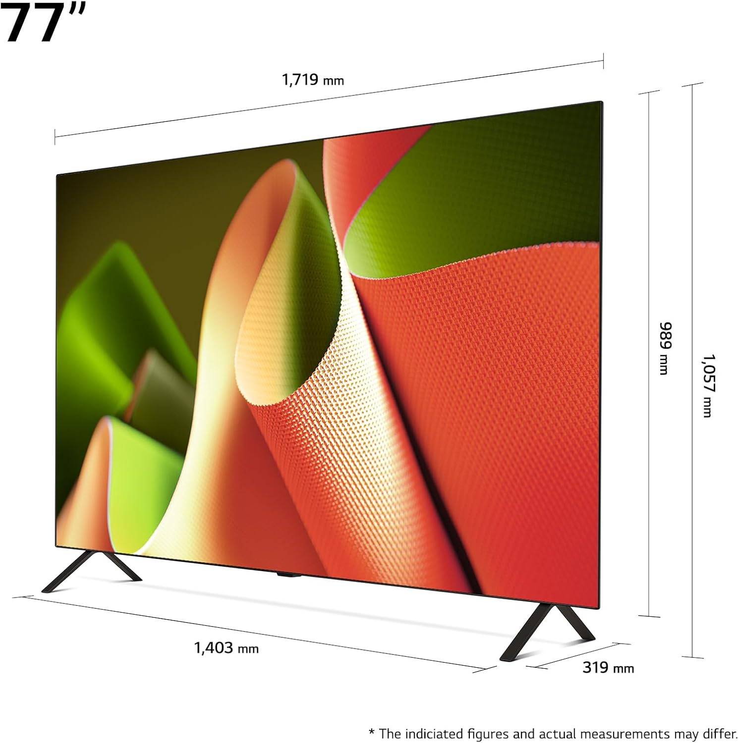 LG OLED77B49LA 77 Zoll 4K OLED Smart TV α8 AI-Prozessor webOS