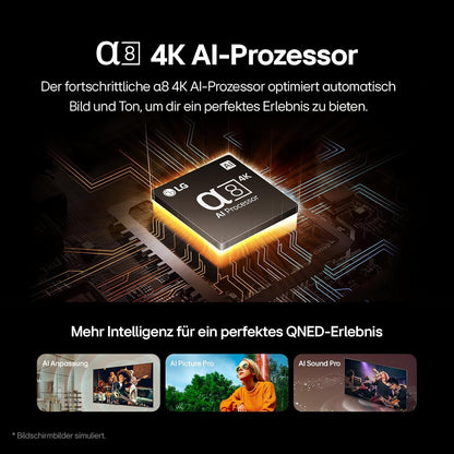 LG 50QNED86T6A QNED 4K Smart TV 50 Zoll α8 AI-Prozessor webOS24