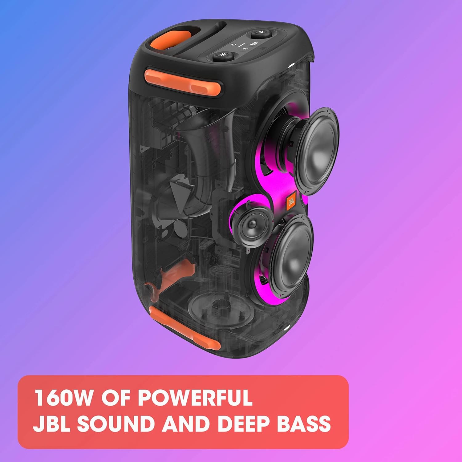 JBL PartyBox 110: Kraftvoller Bluetooth Party-Lautsprecher mit dynamischen Lichteffekten