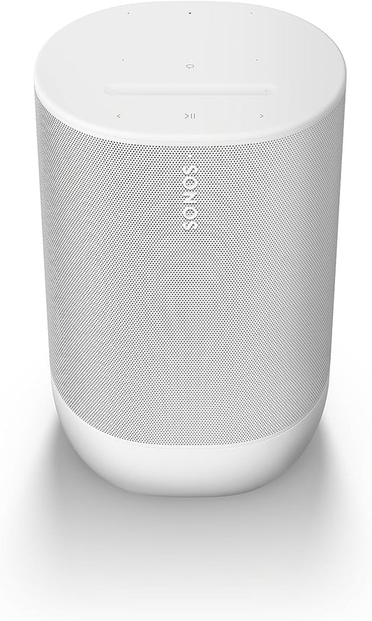 Sonos Move 2 Tragbarer WLAN Bluetooth Lautsprecher – 24h Akku, Alexa, Ladestation