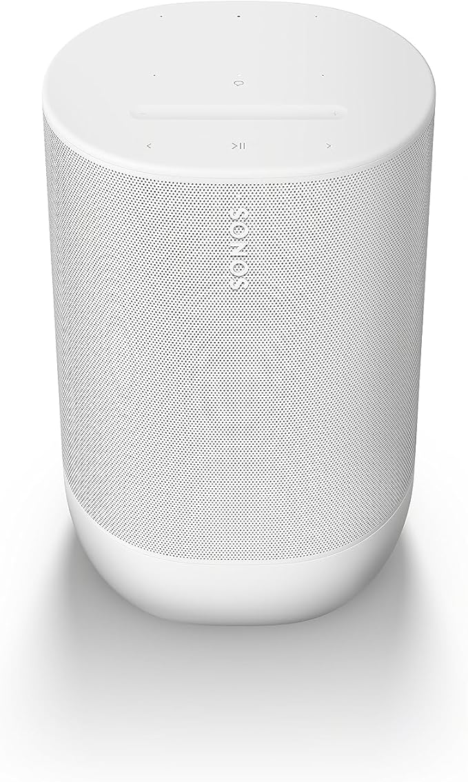 Sonos Move 2 Tragbarer WLAN Bluetooth Lautsprecher – 24h Akku, Alexa, Ladestation