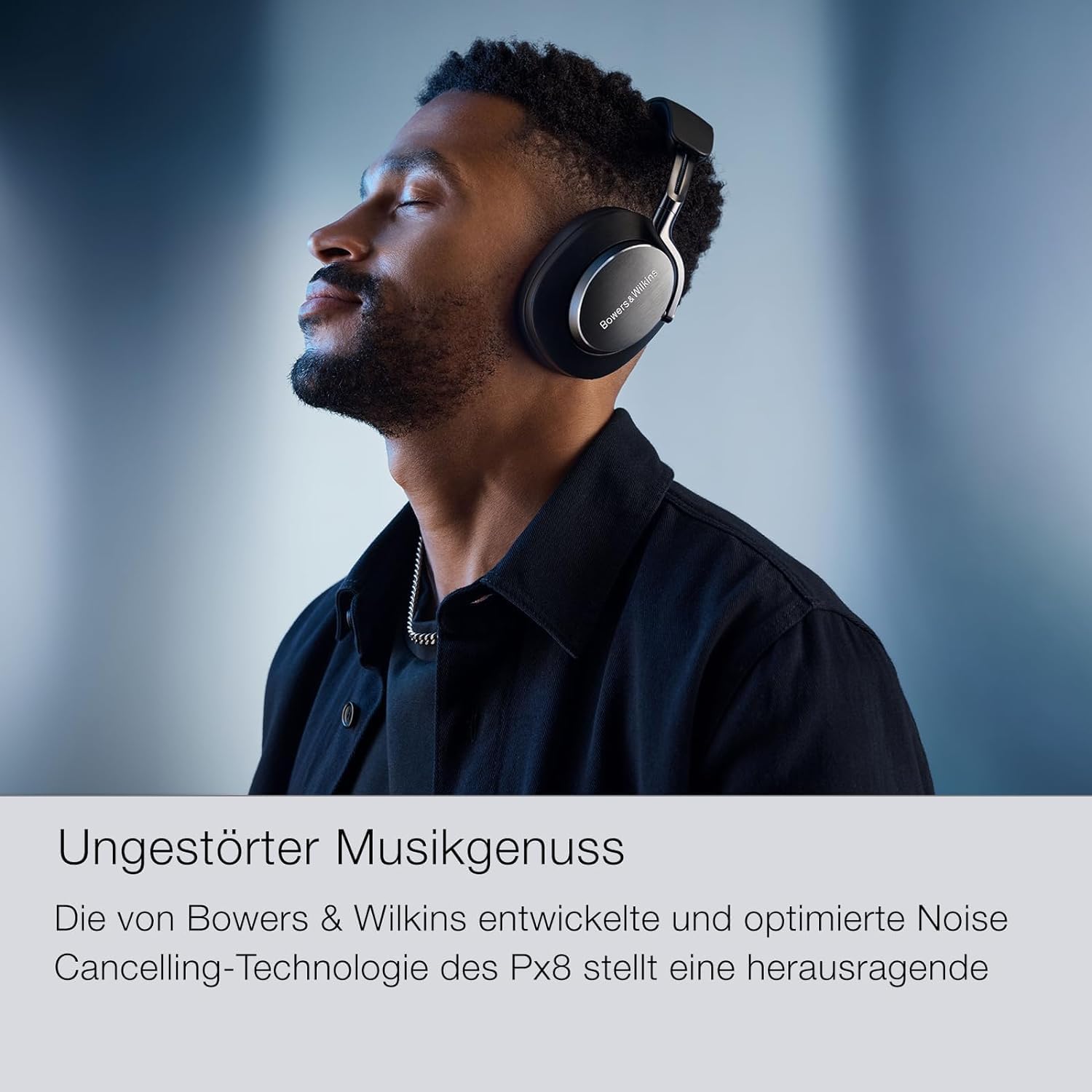 Bowers & Wilkins Px8 Premium Over-Ear Kopfhörer: High-Res Audio, ANC, 30h Akku, Schwarz
